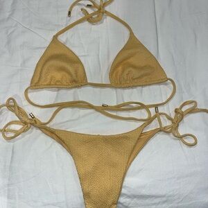 Monday Swimwear Bikini in Butterscotch Crinkle